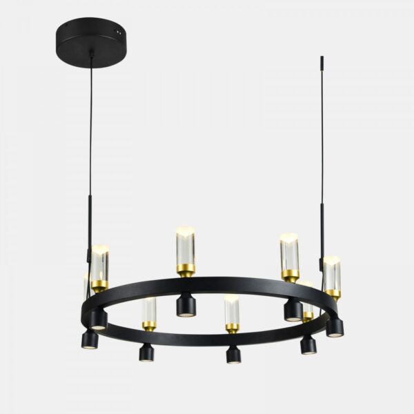 Italux 5900644313649 LED stropní svítidlo | Teplá bílá | Černá | 38.8W