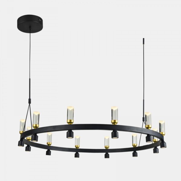 Italux 5900644313663 LED stropní svítidlo | Teplá bílá | Černá | 50.4W