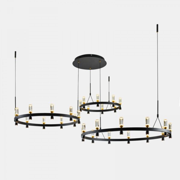 Italux 5900644313632 LED stropní svítidlo | Teplá bílá | Černá | 137.6W