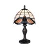 LUXERA 92000147 Tiffany Stolní lampička | E14 | Hnědá