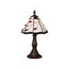 LUXERA 92000173 Tiffany Stolní lampička | E14 | Hnědá