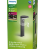 Philips 8719514476851 Tyla LED Nástěnné venkovní světlo | Teplá bílá | Černá | 9W