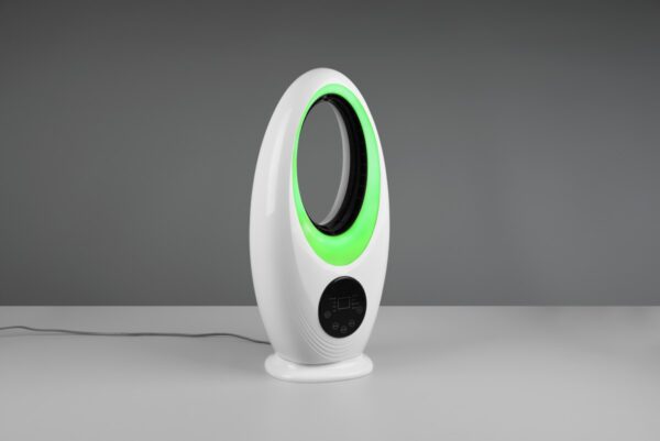 Trio R043-01 LED ventilátor s osvěltením Kalmar 1x2W | RGB - 3 rychlosti, časovač, dálkové ovládání, dotykový displej, bílá