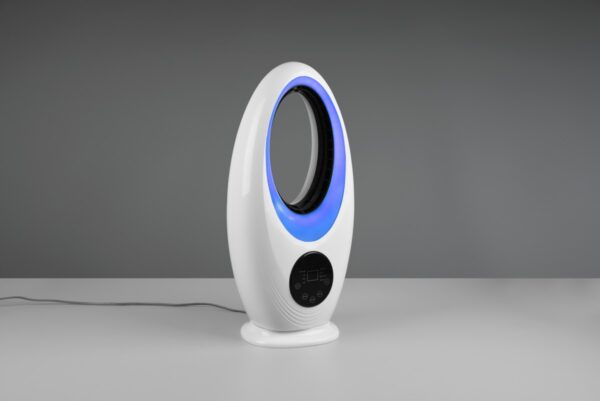 Trio R043-01 LED ventilátor s osvěltením Kalmar 1x2W | RGB - 3 rychlosti, časovač, dálkové ovládání, dotykový displej, bílá