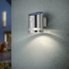 Trio R22231107 Salta LED Nástěnné venkovní světlo | Teplá bílá | Kov | Nikl | 3W