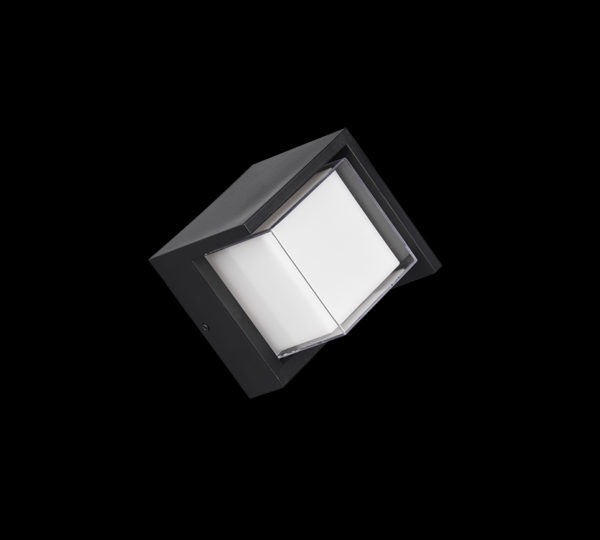 Trio R27026132 Puno LED Nástěnné venkovní světlo | Teplá bílá | 8W | Černá