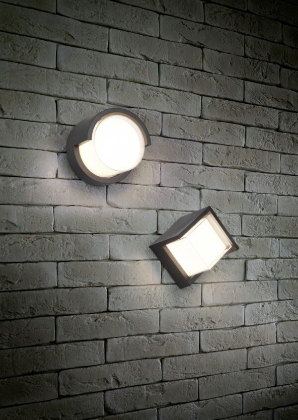Trio R27026132 Puno LED Nástěnné venkovní světlo | Teplá bílá | 8W | Černá