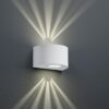 Trio R28232631 Rosario LED Nástěnné venkovní světlo | Teplá bílá | 2x2W | Bílá