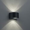 Trio R28232632 Rosario LED Nástěnné venkovní světlo | Teplá bílá | 2x2W | Černá