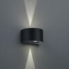 Trio R28232632 Rosario LED Nástěnné venkovní světlo | Teplá bílá | 2x2W | Černá