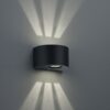 Trio R28232632 Rosario LED Nástěnné venkovní světlo | Teplá bílá | 2x2W | Černá