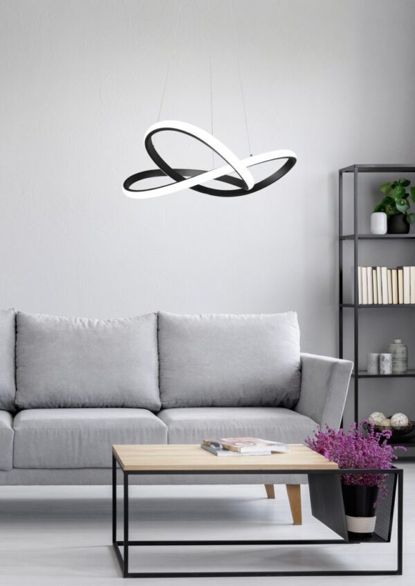 Trio R32051432 Course LED stropní svítidlo | Přírodní bílá | 27,5W | Černá