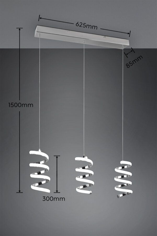 Trio R34183106 LED stropní svítidlo | Přírodní bílá | 3x8W