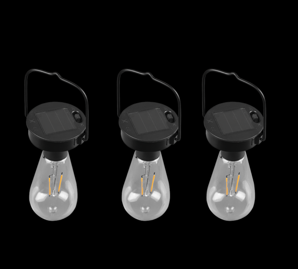 Trio R35146132 Campus LED Venkovní závěsné svítidlo | 3x0,1W | Černá