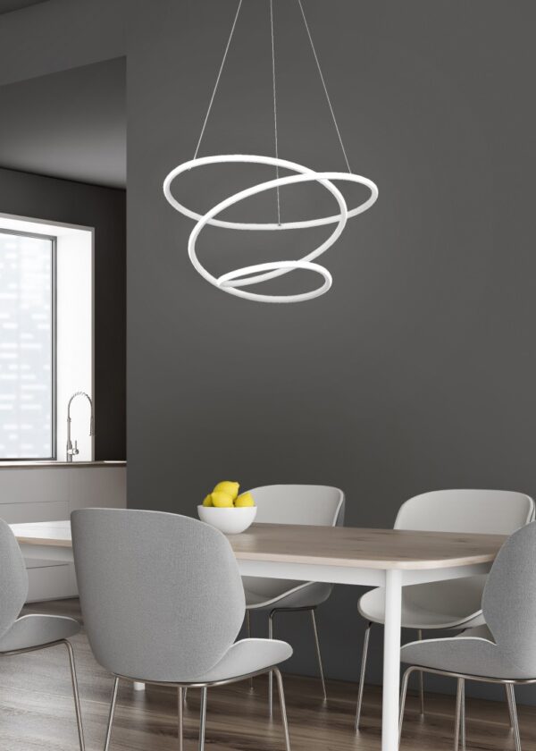 Trio R37051131 Bologna LED stropní svítidlo | Přírodní bílá | 36W | Bílá
