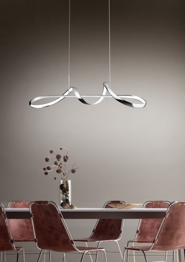 Trio R37091106 Perugia LED stropní svítidlo | Přírodní bílá | 37W | Chrom | Kov