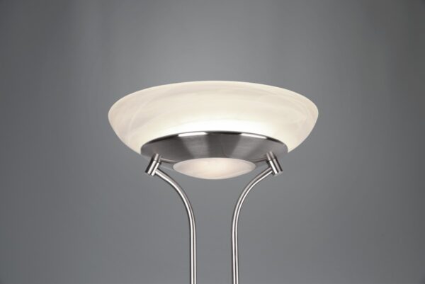 Trio R40073507 Orson LED Stmívatelná stojací lampa | Teplá bílá | 27W | Kov | Nikl