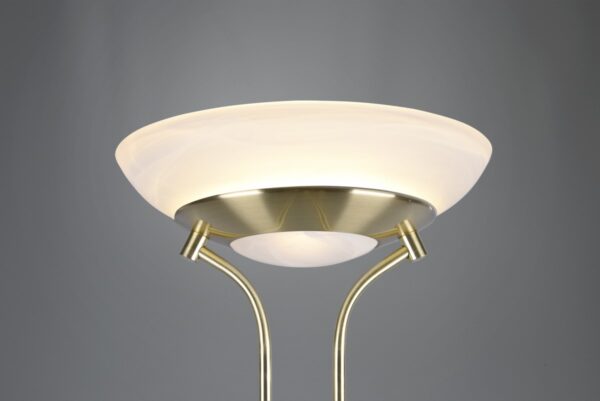 Trio R40073508 Orson LED Stmívatelná stojací lampa | Teplá bílá | 27W | Barevný kov | Mosaz