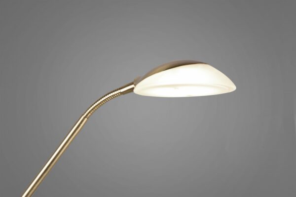 Trio R40073508 Orson LED Stmívatelná stojací lampa | Teplá bílá | 27W | Barevný kov | Mosaz