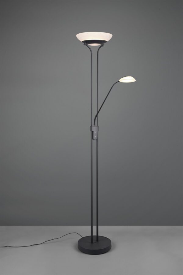 Trio R40073532 Orson LED Stmívatelná stojací lampa | Teplá bílá | 27W | Černá