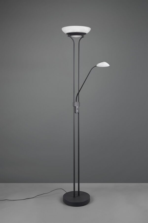 Trio R40073532 Orson LED Stmívatelná stojací lampa | Teplá bílá | 27W | Černá