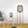 Trio R40561032 Calimero Dřevěná stojací lampa | E27 | Černá