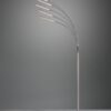 Trio R41031507 Reed LED Stmívatelná stojací lampa | Teplá bílá | 4W | Kov | Nikl