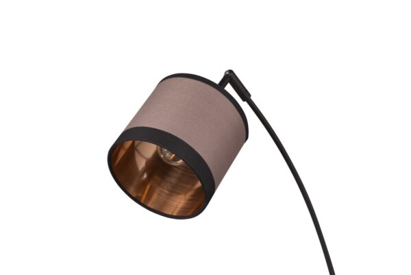 Trio R41553041 Stojací lampa s textilním stínidlem | E14 | Černá