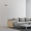 Trio R42292107 Spock LED stojací lampa | Teplá bílá | 20W | Kov | Nikl