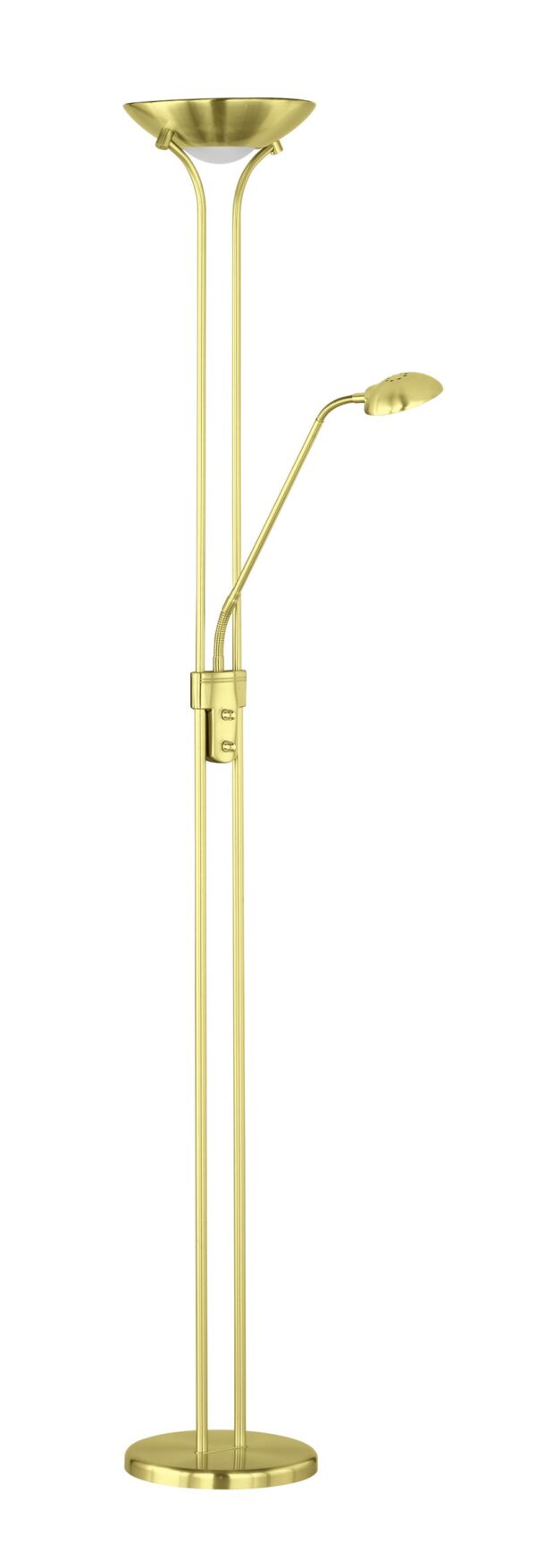 Trio R42292108 Spock LED stojací lampa | Teplá bílá | 20W | Barevný kov | Mosaz
