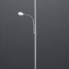 Trio R42752107 Ackbar LED stojací lampa | Teplá bílá | 18W | Kov | Nikl