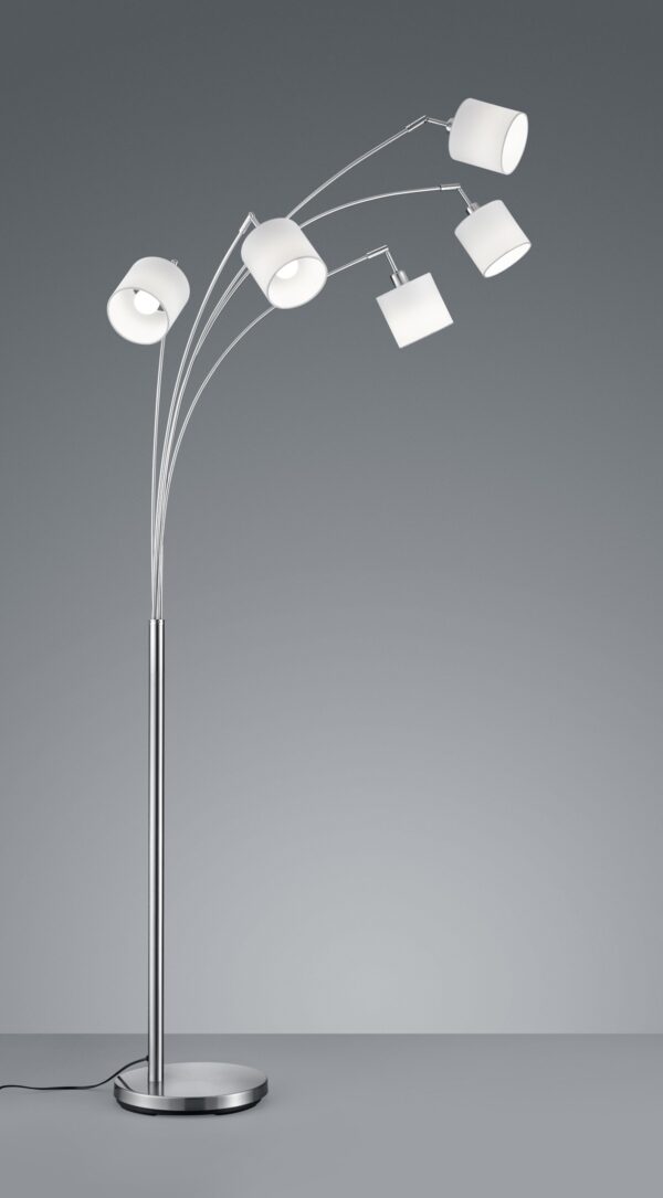 Trio R46330501 Tommy Stojací lampa | E14 | Kov | Nikl