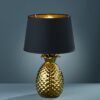 Trio R50431079 Pineapple Stolní lampička | E27 | Barevný kov | Zlatá