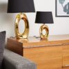 Trio R50521079 Taba Stolní lampička | E27 | Barevný kov | Zlatá
