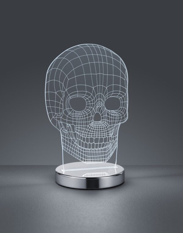 Trio R52461106 Skull LED stolní lampička | Variabilní | 7W | Chrom | Kov