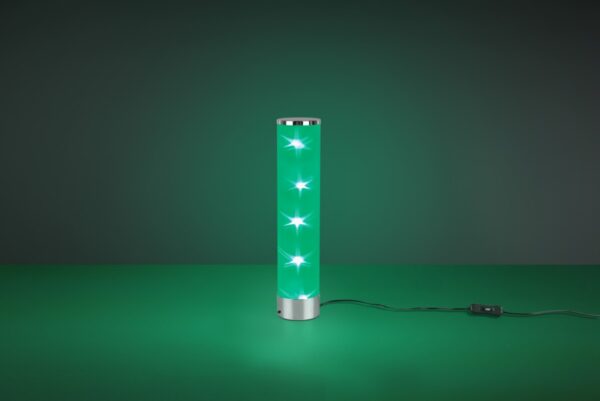 Trio R52811001 Rico LED Stmívatelná lampička | RGB | Teplá bílá | Chrom | Kov
