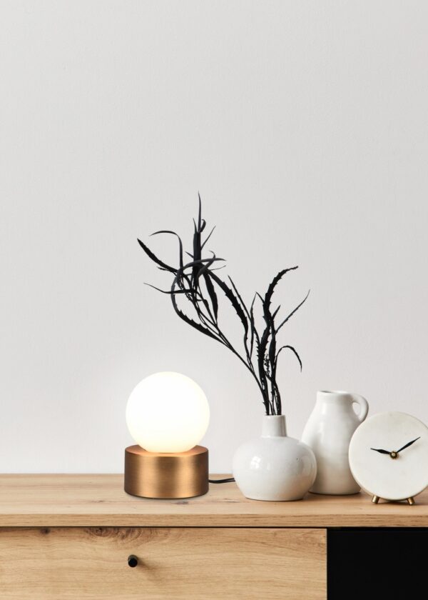 Trio R59051004 Countess Dotyková stolní lampa | E14 | Barevný kov | Mosaz