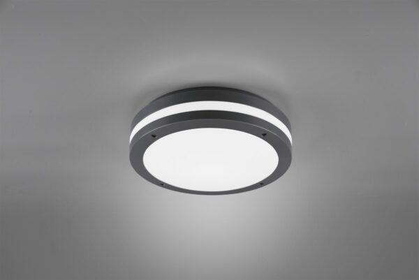 Trio R62151142 Kendal LED Stropní venkovní světlo | Teplá bílá | 12W | Černá