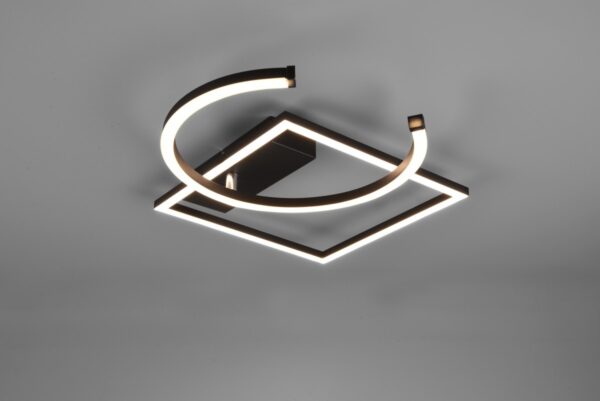 Trio R62162132 Pivot LED Přisazené stropní svítidlo | Teplá bílá | Černá | 23,5W