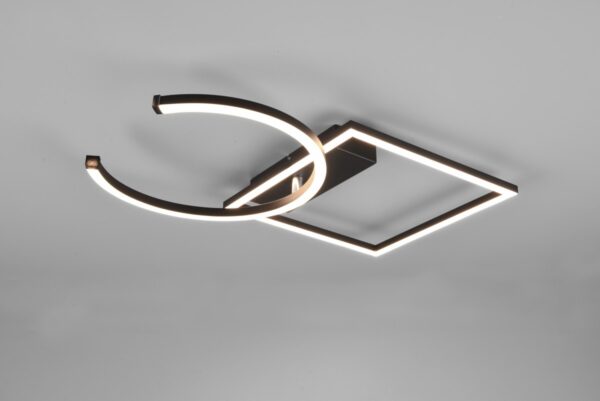 Trio R62162132 Pivot LED Přisazené stropní svítidlo | Teplá bílá | Černá | 23,5W