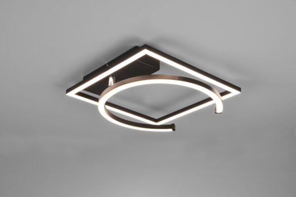 Trio R62162132 Pivot LED Přisazené stropní svítidlo | Teplá bílá | Černá | 23,5W