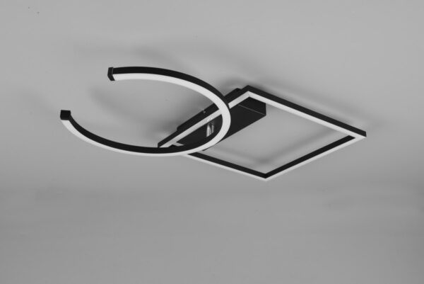 Trio R62162132 Pivot LED Přisazené stropní svítidlo | Teplá bílá | Černá | 23,5W