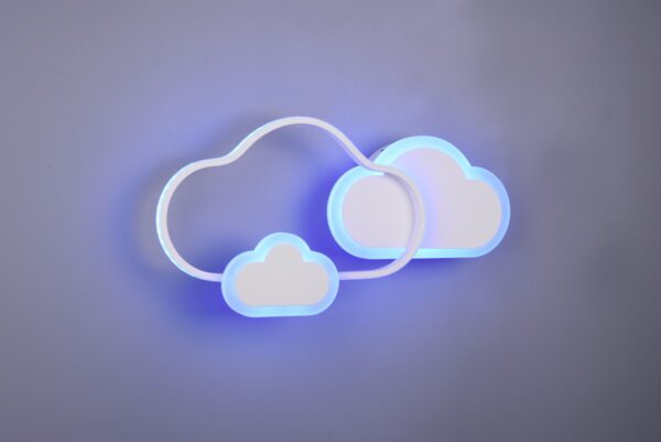 Trio R62263131 Cloudy LED Nástěnní svítidlo s ovladačem | RGB | Teplá bílá | Bílá | 29W