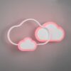 Trio R62263131 Cloudy LED Nástěnní svítidlo s ovladačem | RGB | Teplá bílá | Bílá | 29W
