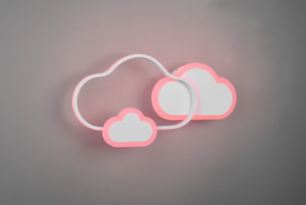 Trio R62263131 Cloudy LED Nástěnní svítidlo s ovladačem | RGB | Teplá bílá | Bílá | 29W