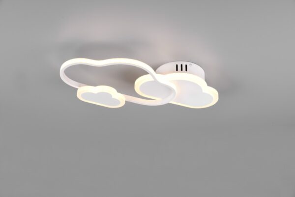 Trio R62263131 Cloudy LED Nástěnní svítidlo s ovladačem | RGB | Teplá bílá | Bílá | 29W