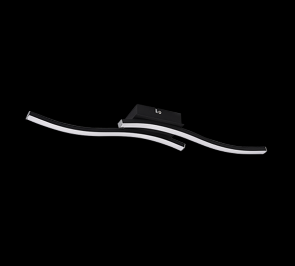 Trio R62472432 Route LED Přisazené stropní svítidlo | Přírodní bílá | 2x5W | Černá