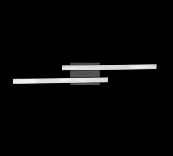Trio R62472432 Route LED Přisazené stropní svítidlo | Přírodní bílá | 2x5W | Černá