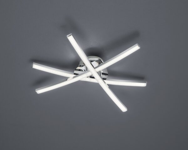 Trio R62491306 Capella LED stropní svítidlo | Teplá bílá | 3X4W | Chrom | Kov