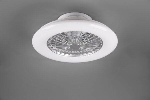 Trio R62522187 LED svítidlo s ventilátorem Stralsund 1x30W | 3000lm | 3000-6500K - nastavitelné, s dálkovým ovladačem